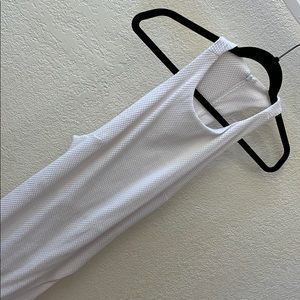 White fitted dress